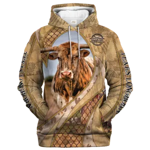 In The Memories Of Texas Longhorn Hoodie, Cow Hoodie For Adults