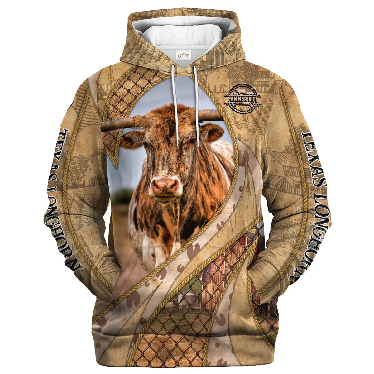 In The Memories Of Texas Longhorn Hoodie, Cow Hoodie For Adults