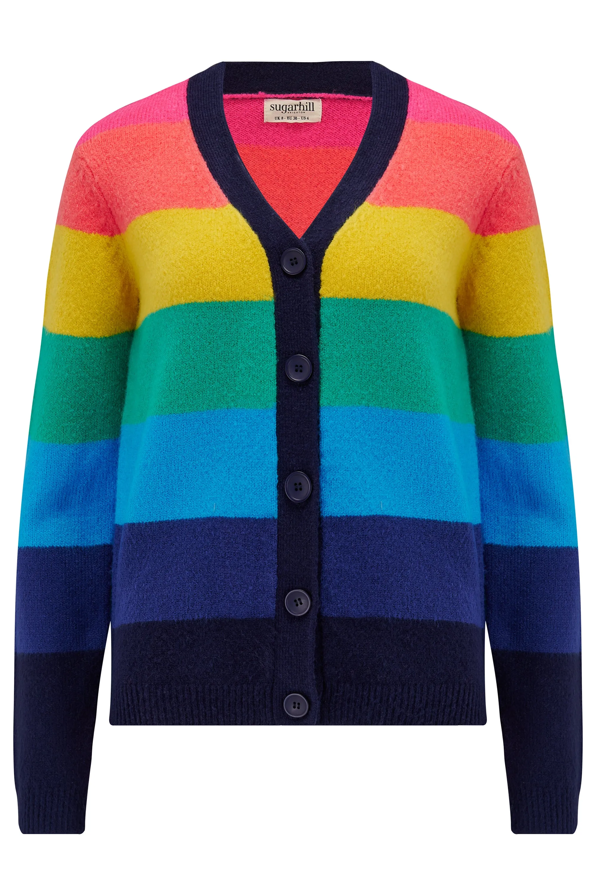 Izzy Cardigan (Rainbow Stripes)