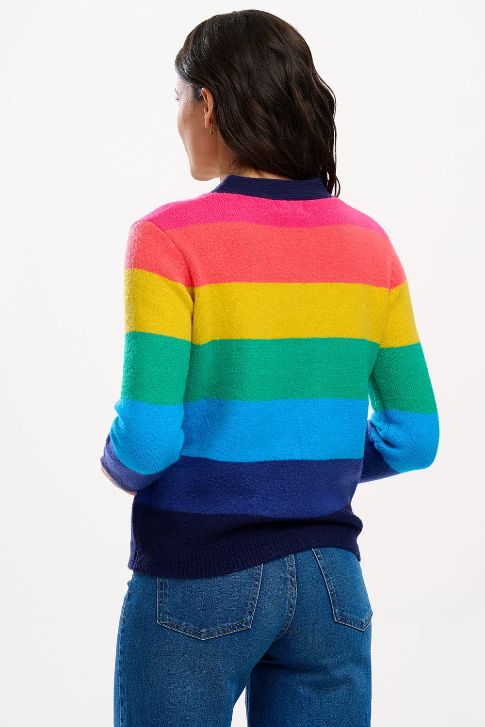 Izzy Cardigan (Rainbow Stripes)