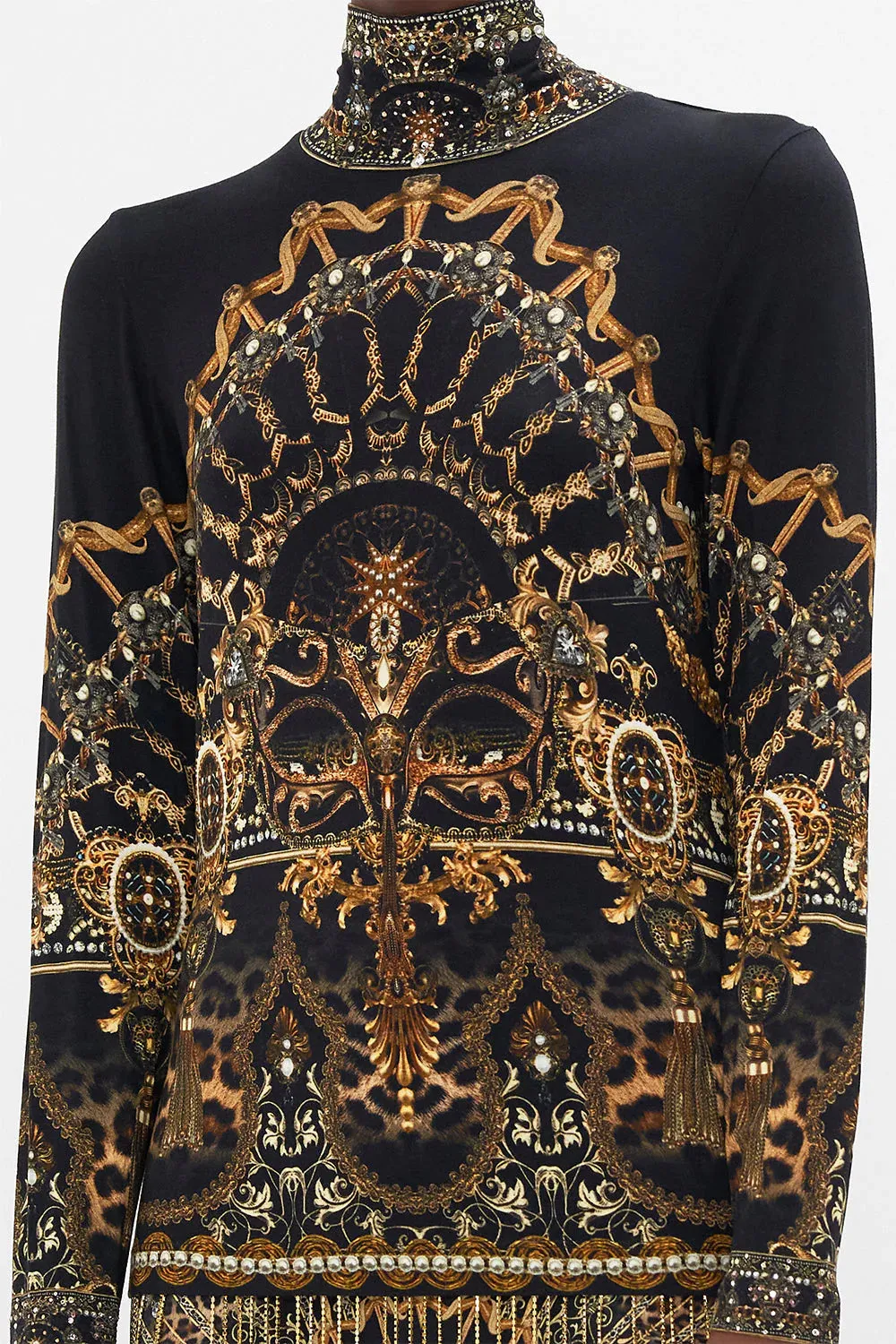 Jersey Turtleneck - Masked at Moonlight