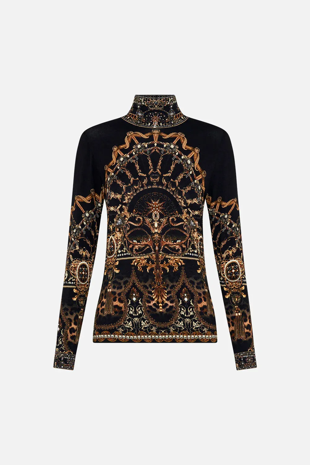 Jersey Turtleneck - Masked at Moonlight