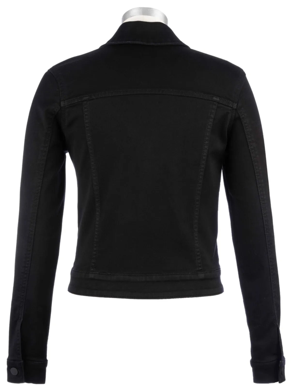 Julia Crop Jacket with Drop Shoulder in Black