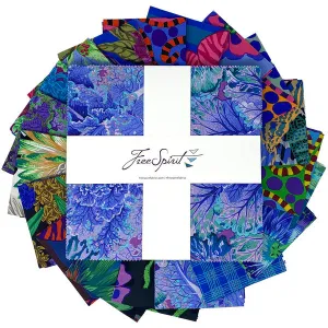 Kaffe Fassett Aug 23 Cool 10" Charm Pack