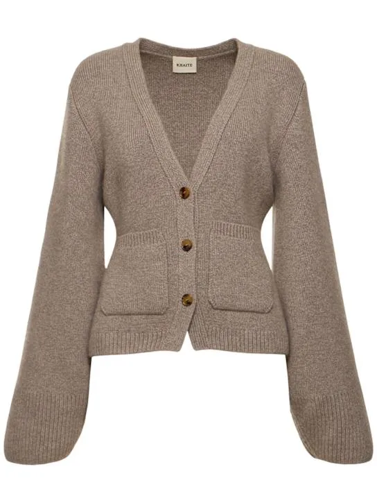 Khaite   Scarlett cashmere knit cardigan 