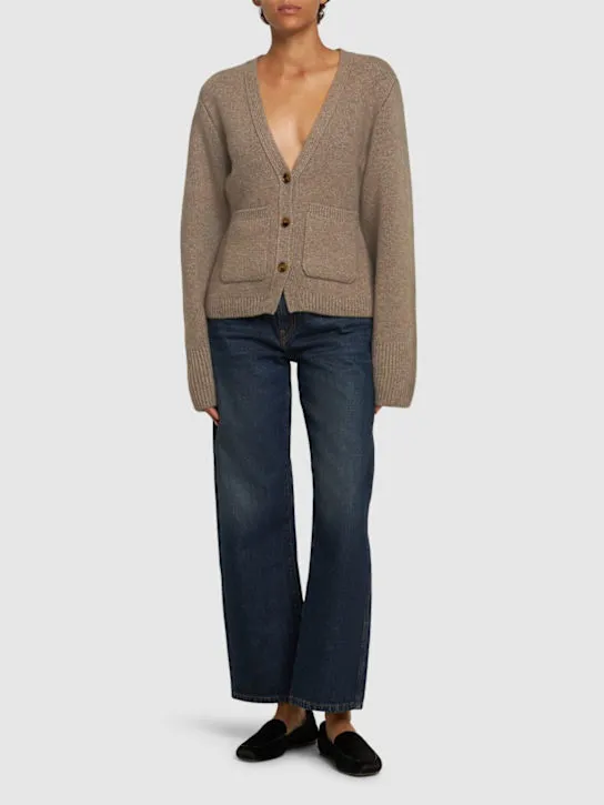 Khaite   Scarlett cashmere knit cardigan 