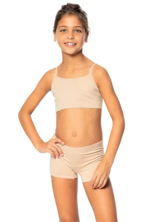 Kids Under Dress Taupe Shorts