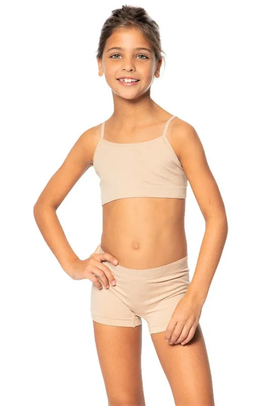 Kids Under Dress Taupe Shorts