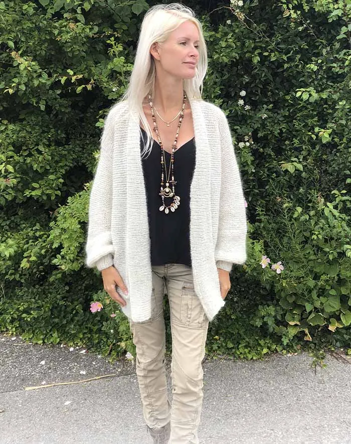 Kort Rille Cardigan strikkekit