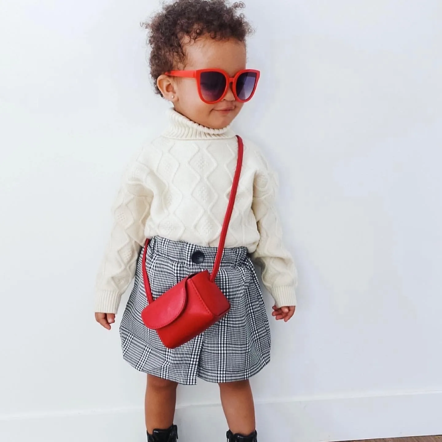 Lana Plaid Mini Skirt Set