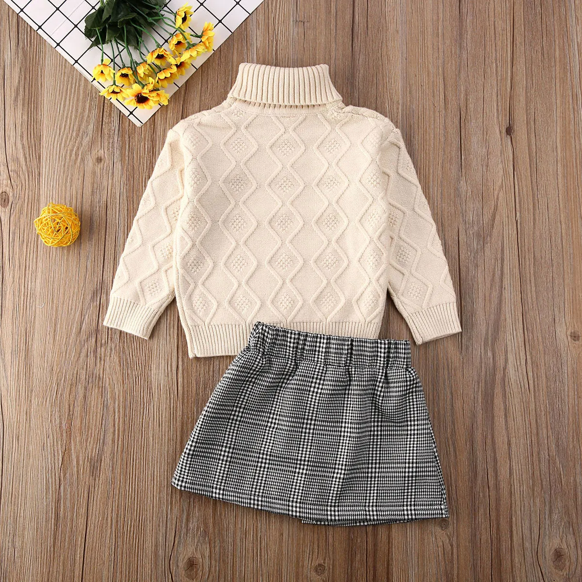 Lana Plaid Mini Skirt Set
