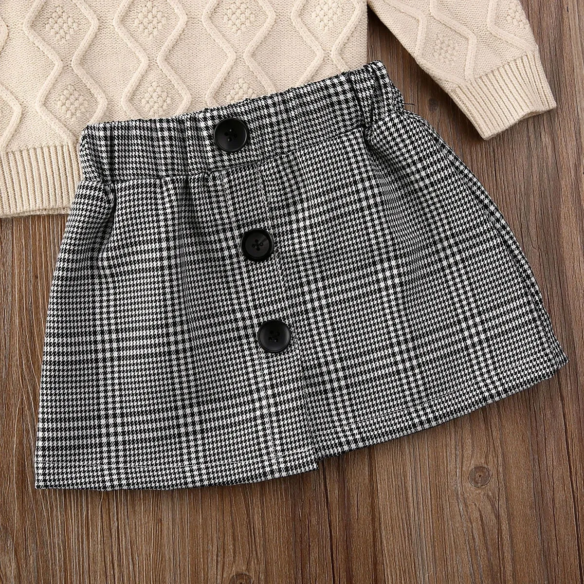 Lana Plaid Mini Skirt Set