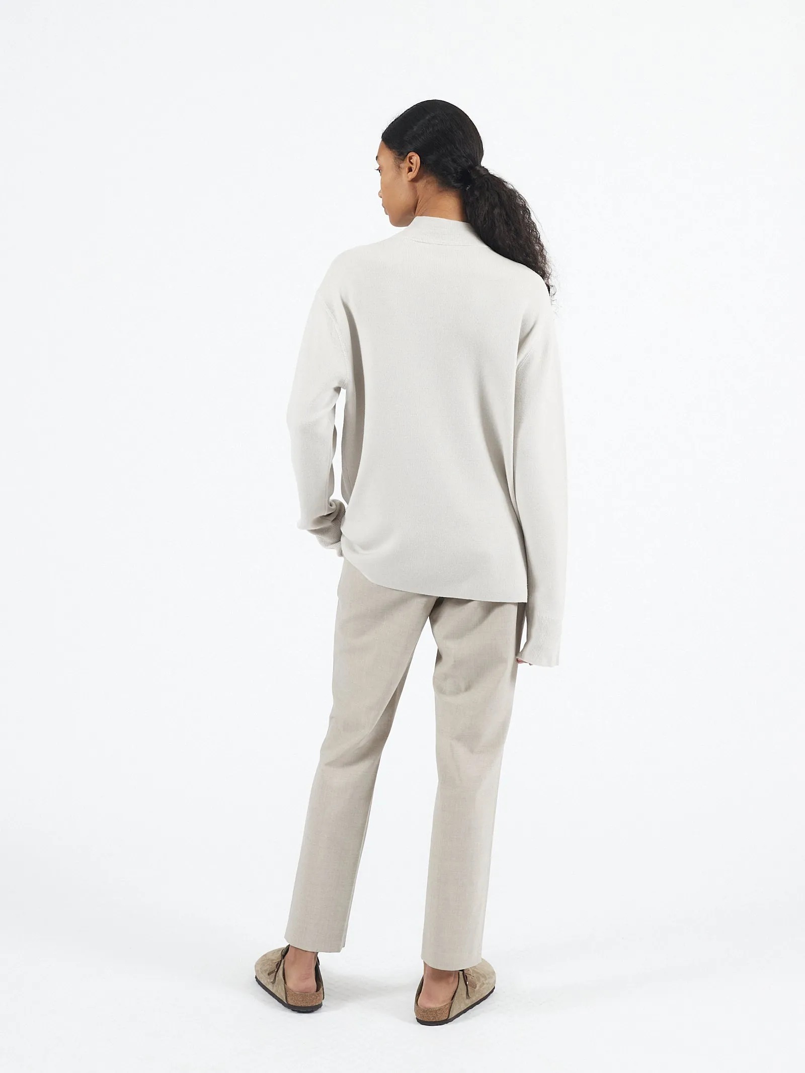 Merino Mockneck L/S in Putty