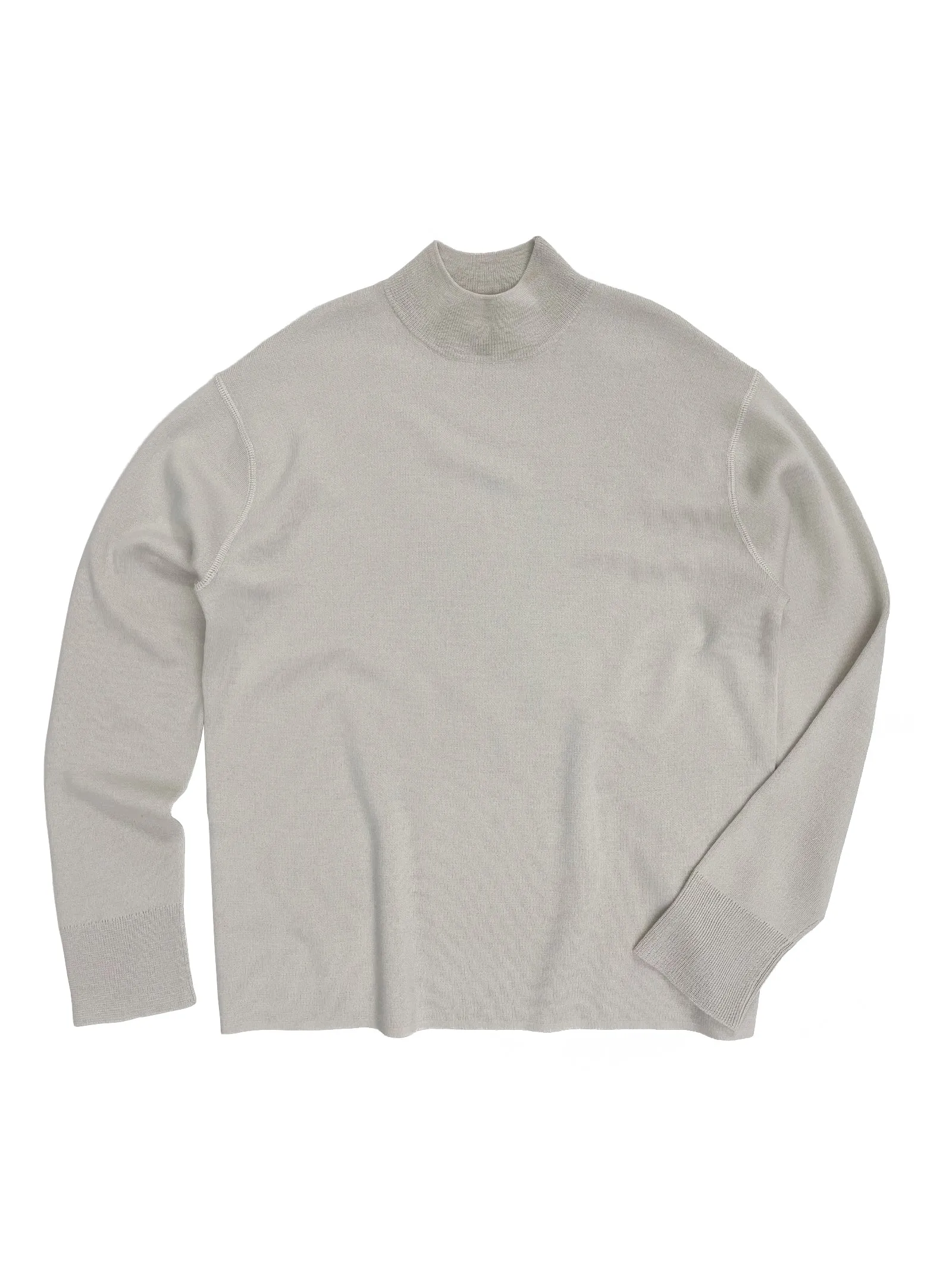 Merino Mockneck L/S in Putty