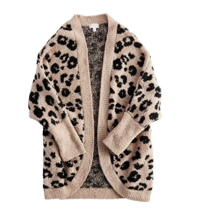 Mud Pie Shylah Leopard Cocoon Cardigan