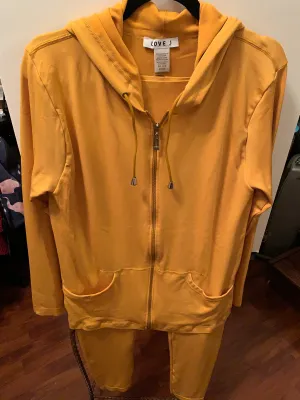 Mustard Casual 2PC Pant Set