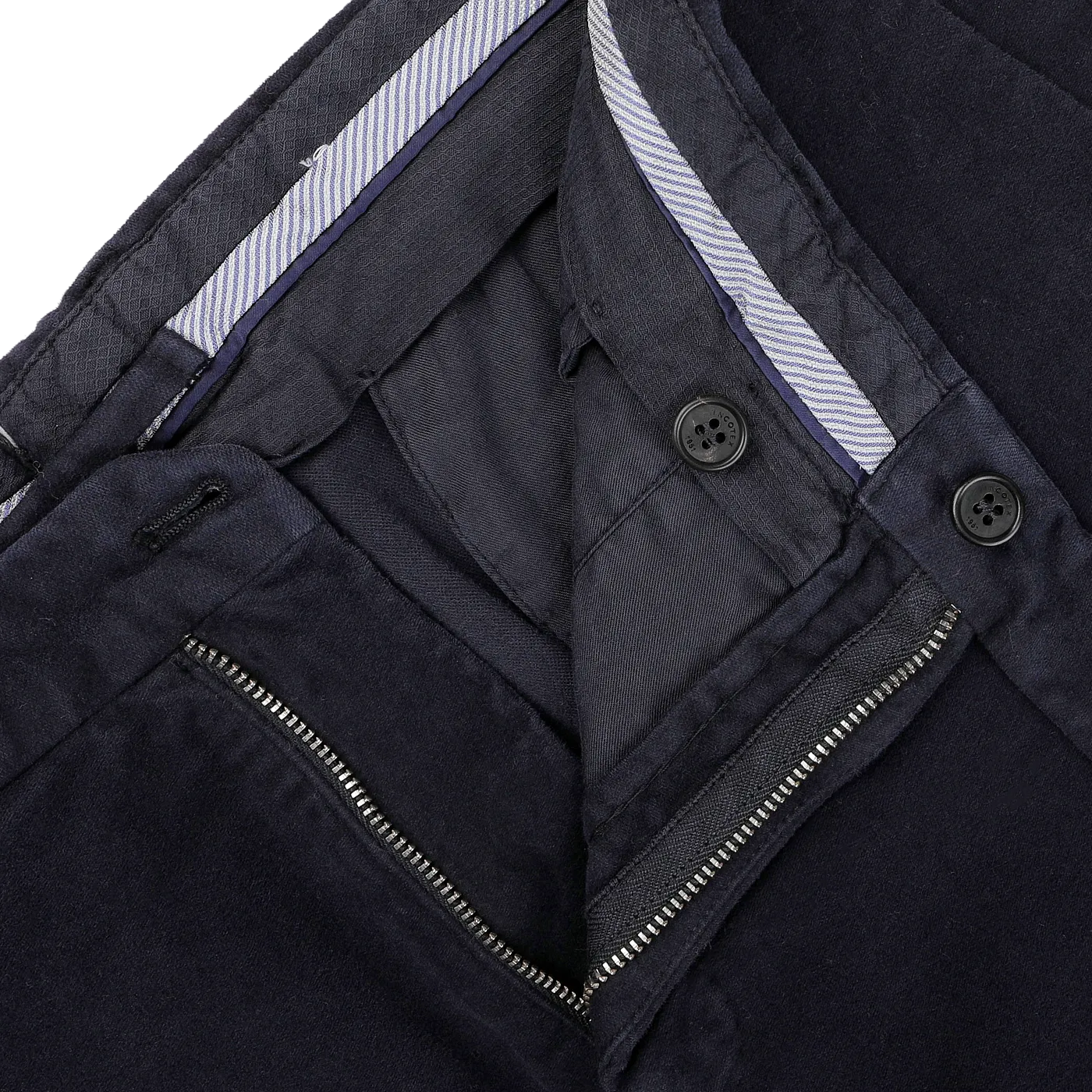 Navy Blue Cotton Moleskin Model 30 Chinos