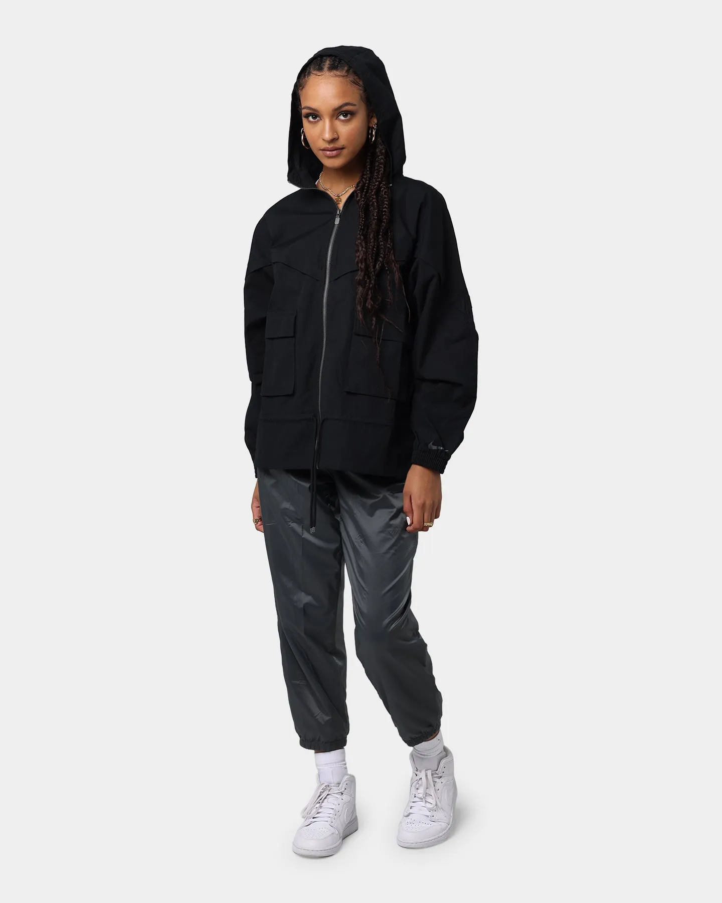 Nike Women's NSW Icon Clash Jacket Black/Dark Smoke