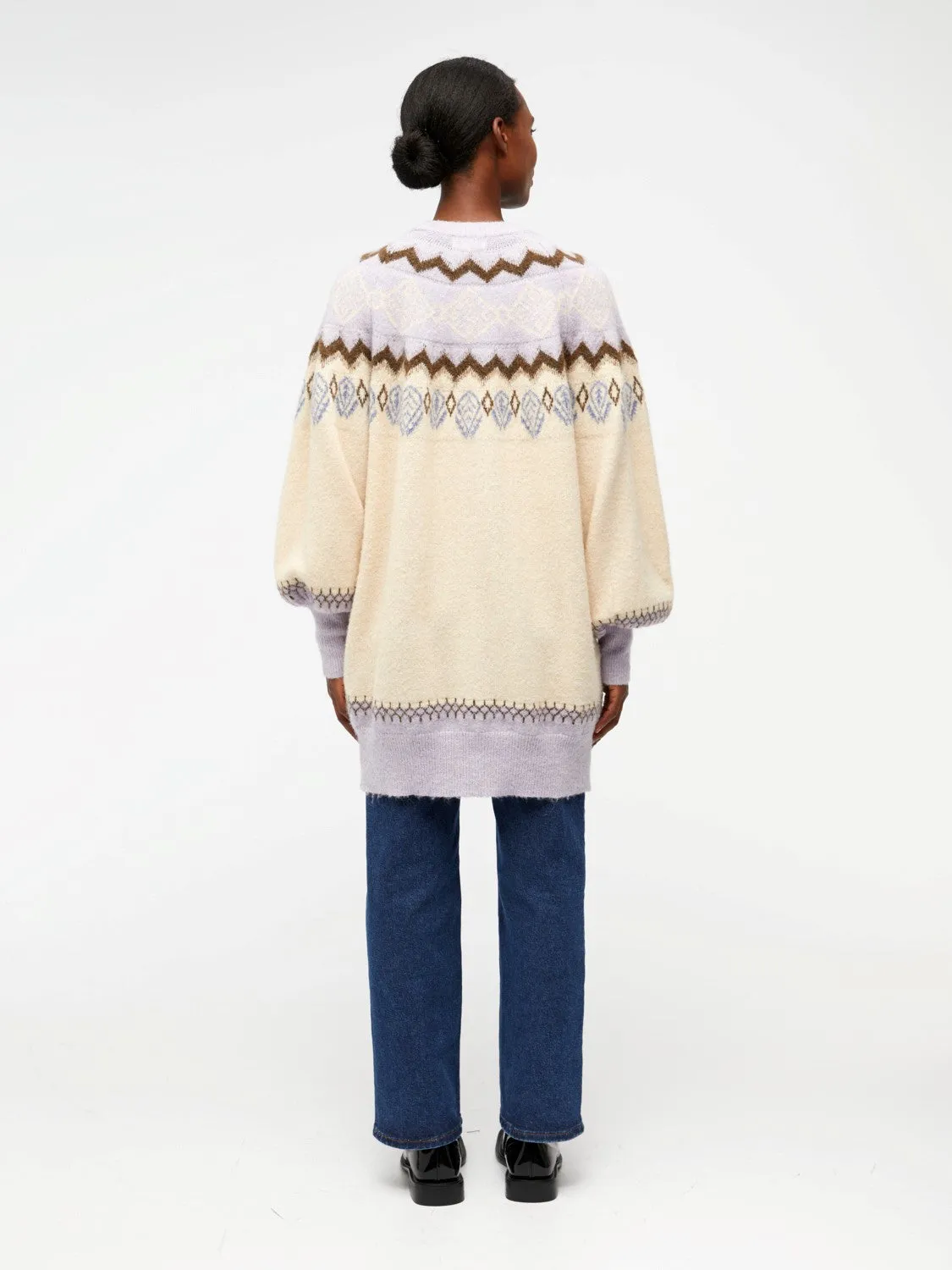 Noella Knit Cardigan (Languid Lavender)