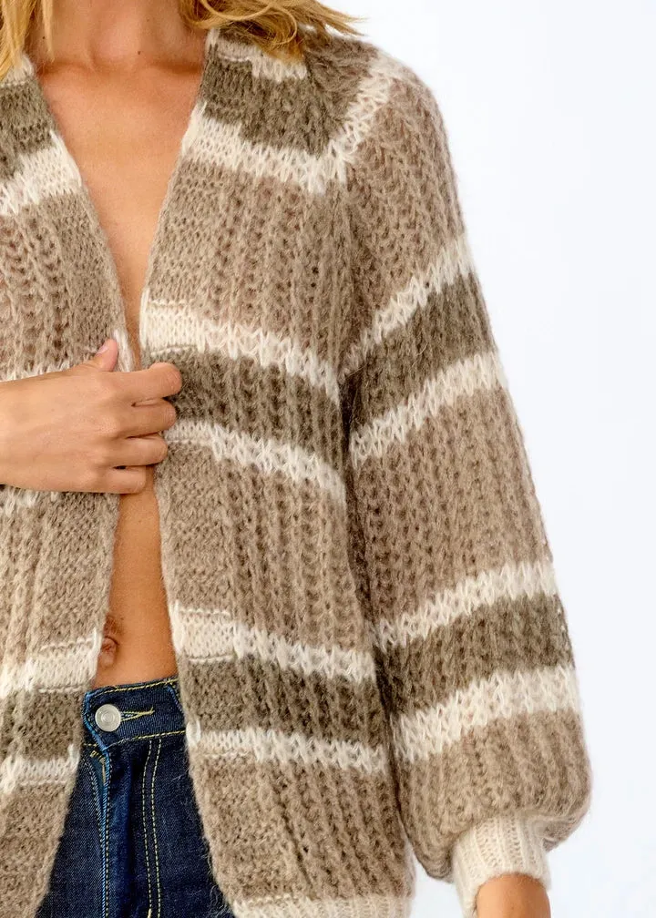 Noella Vera Knit Cardigan Brown/Camel/Sand