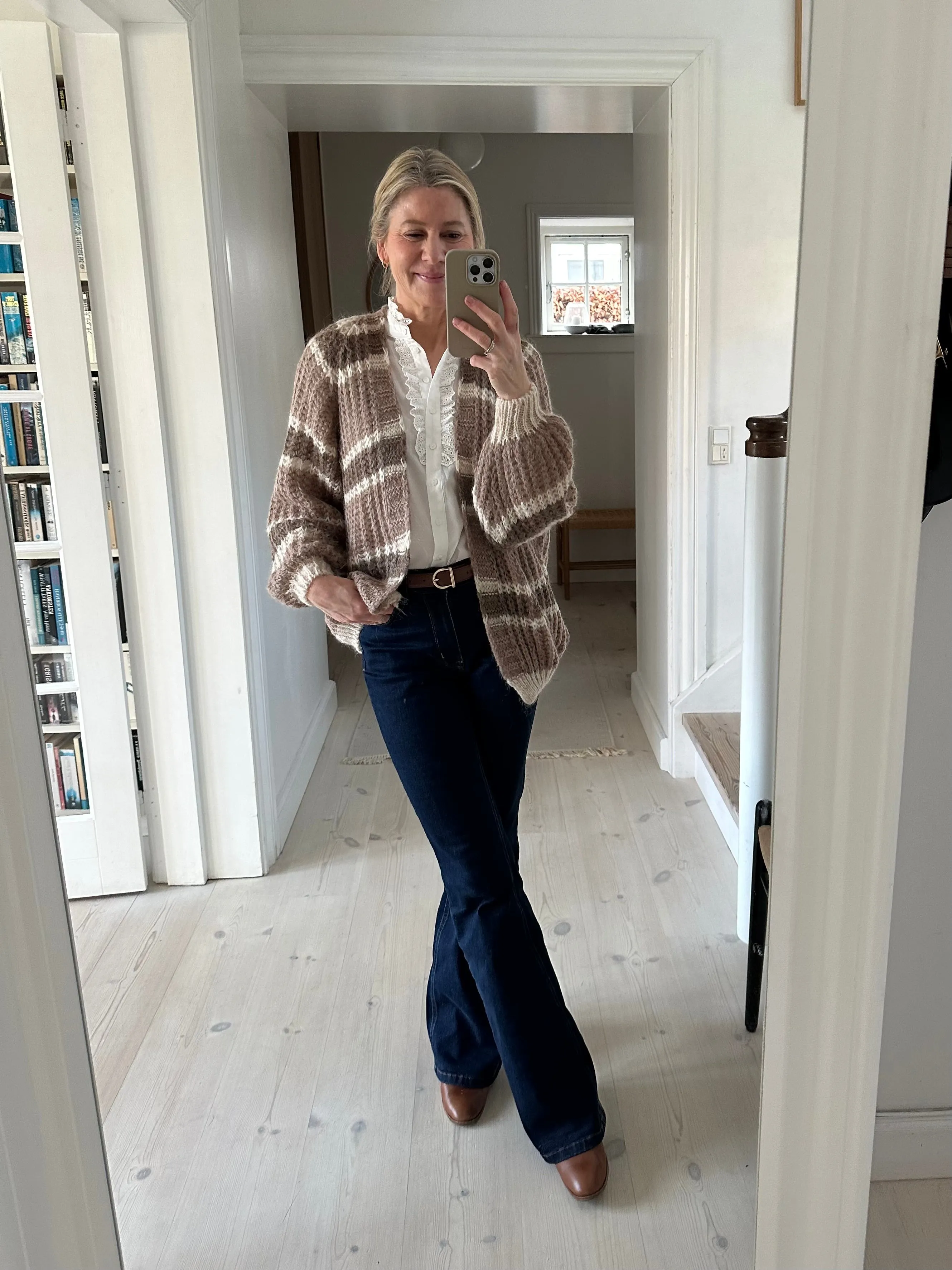 Noella Vera Knit Cardigan Brown/Camel/Sand