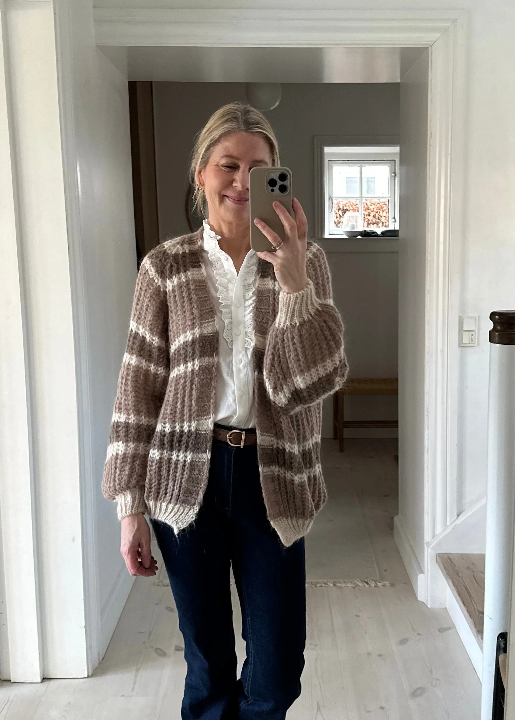 Noella Vera Knit Cardigan Brown/Camel/Sand