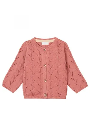 Noppies Long Sleeve Cardigan Feternes - Old Rose