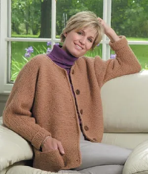 One Stitch Adult Cardigan Pattern (Knit)