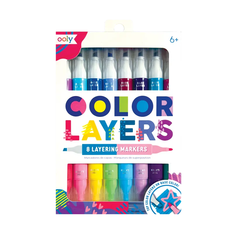 Ooly Color Layers Double Ended Markers | Set of 8