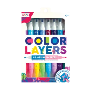Ooly Color Layers Double Ended Markers | Set of 8