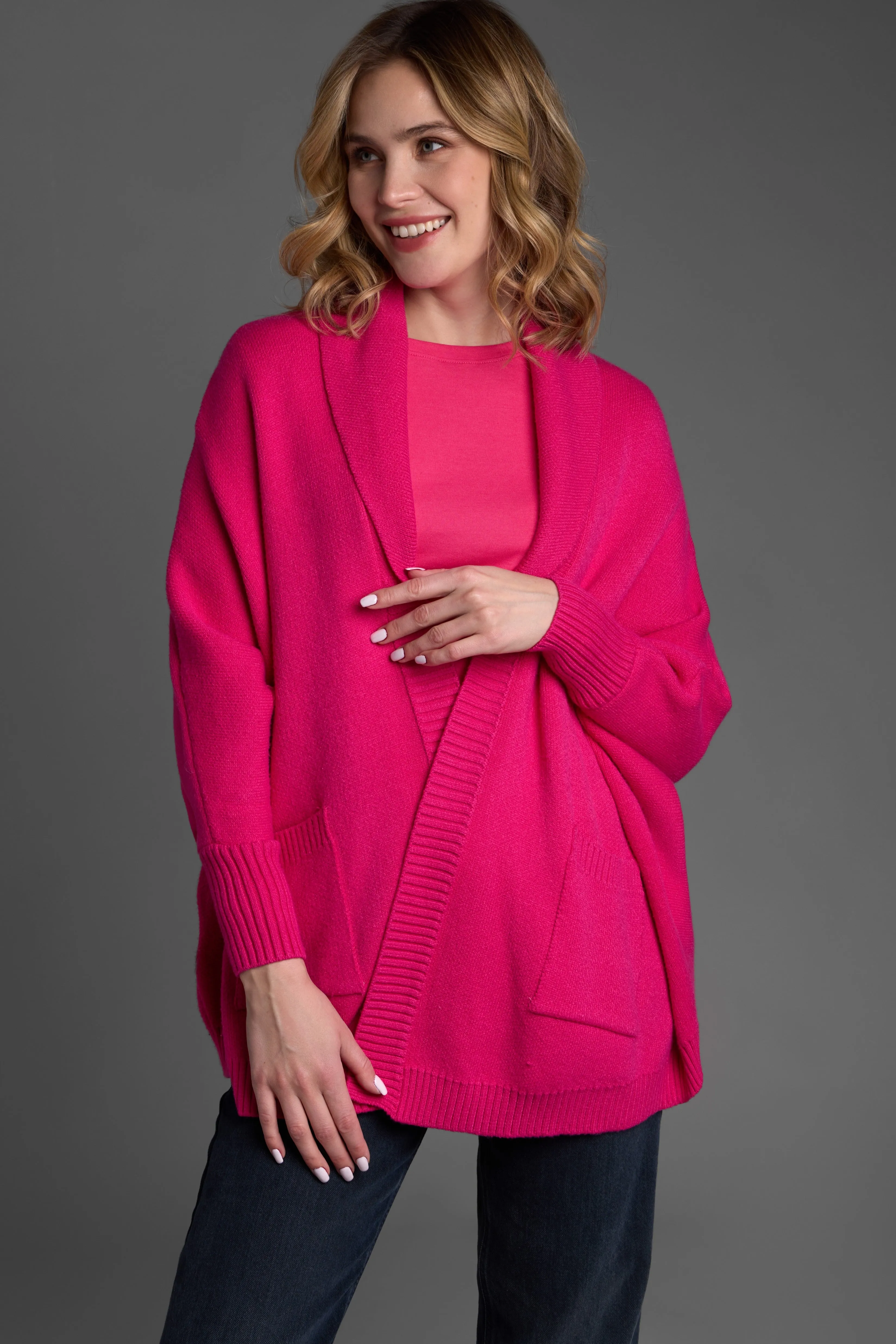 Open Front Oversized Cardigan