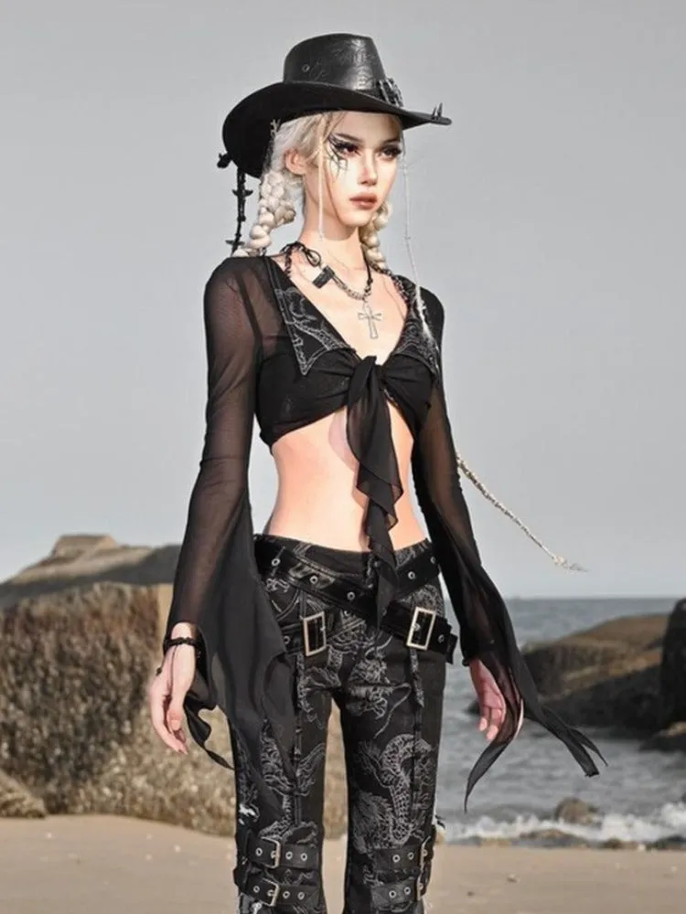 Original Mesh Short Cardigan