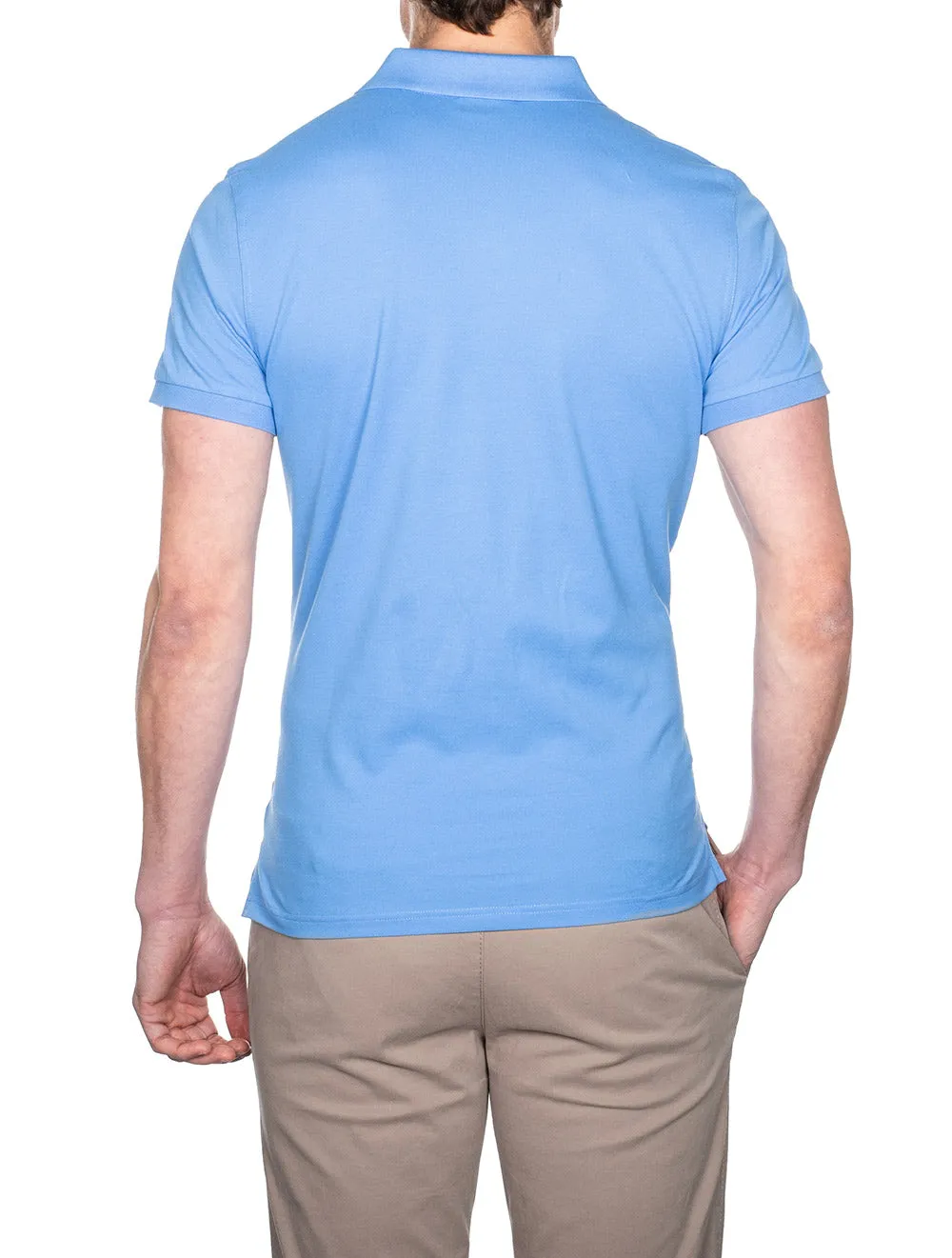 Original Pique SS Rugger Pacific Blue