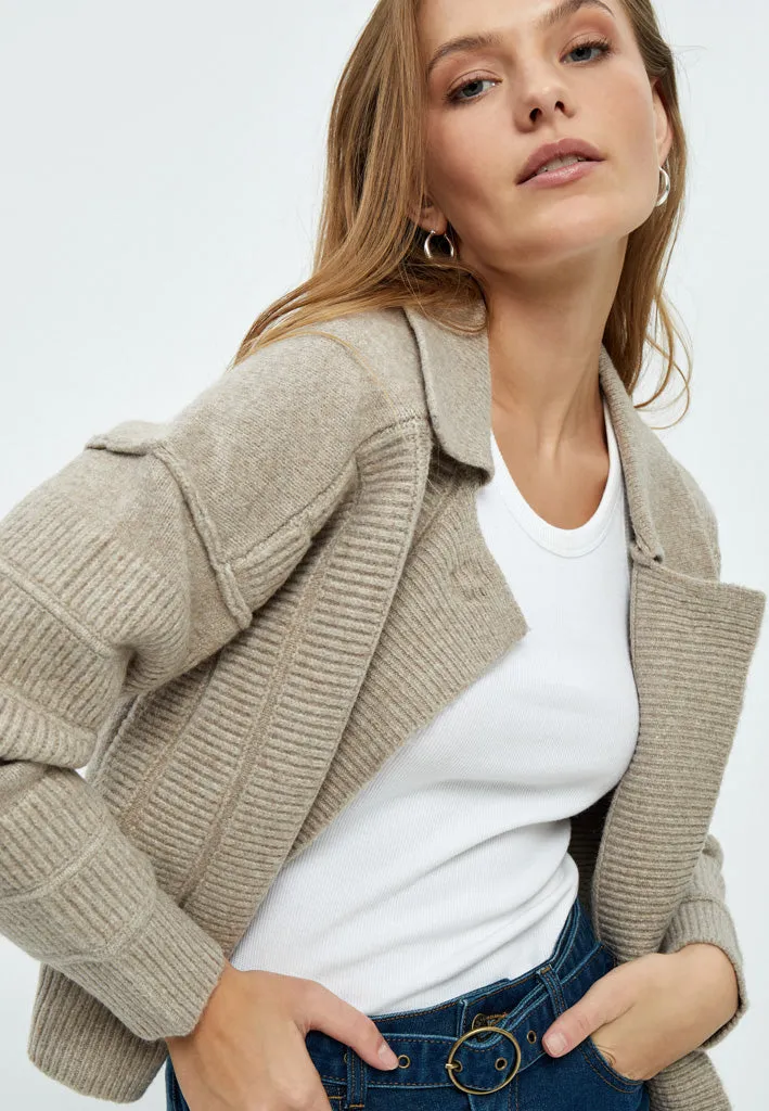 Pam GRS Knit Cardigan - Feather Gray