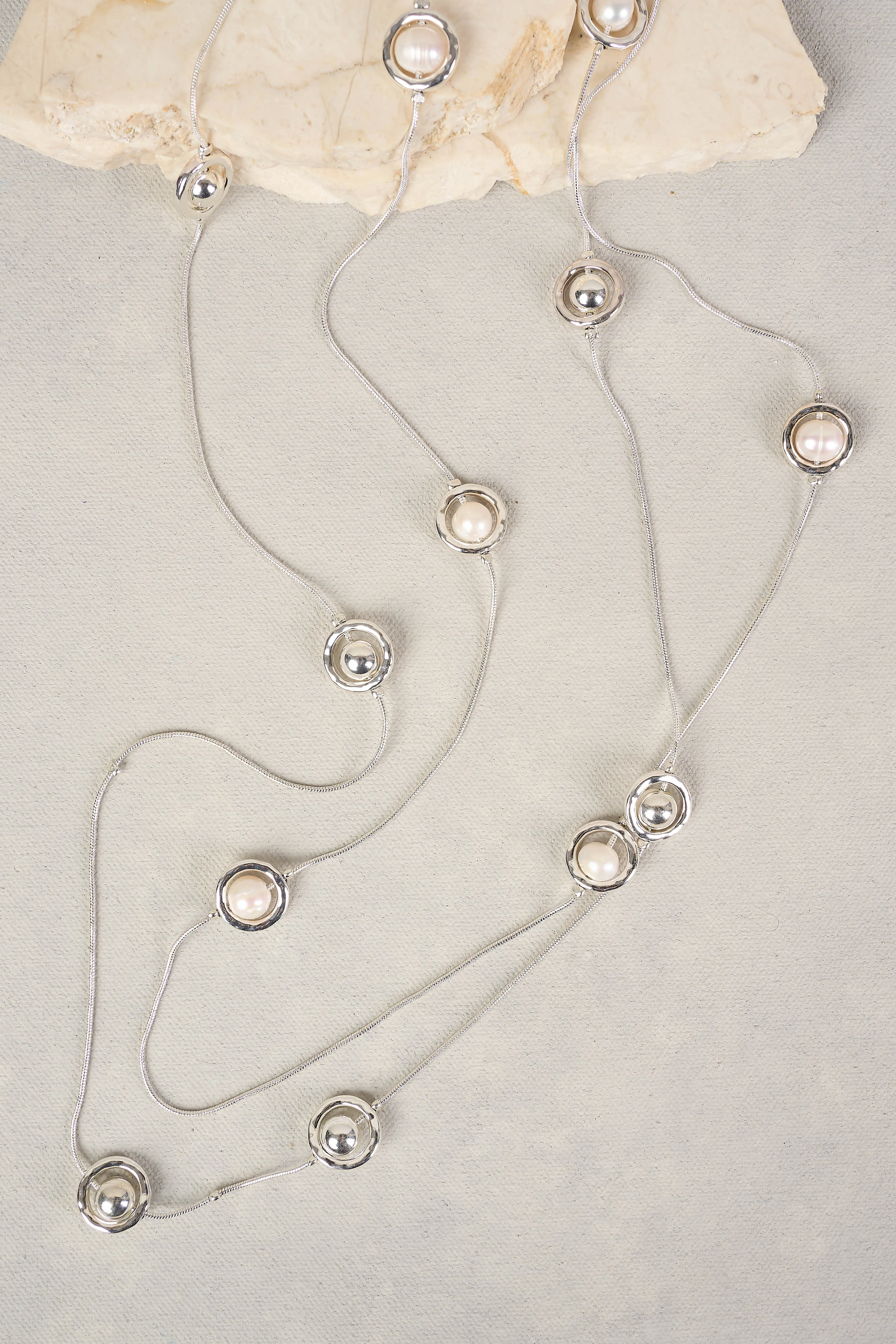 Pearl Double Layer Necklace