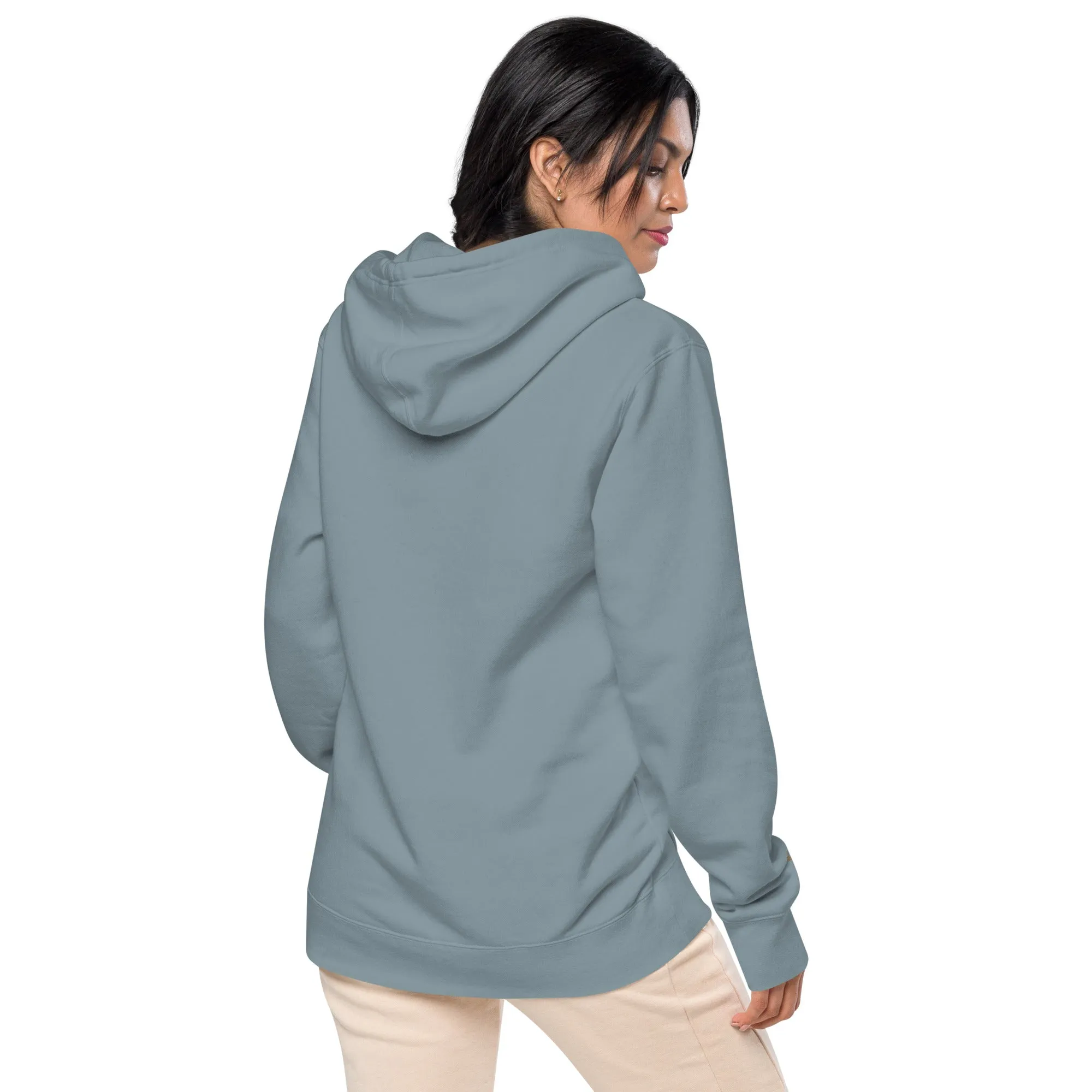 Pet Lovers Love Paw Design Unisex Pigment-Dyed Hoodie