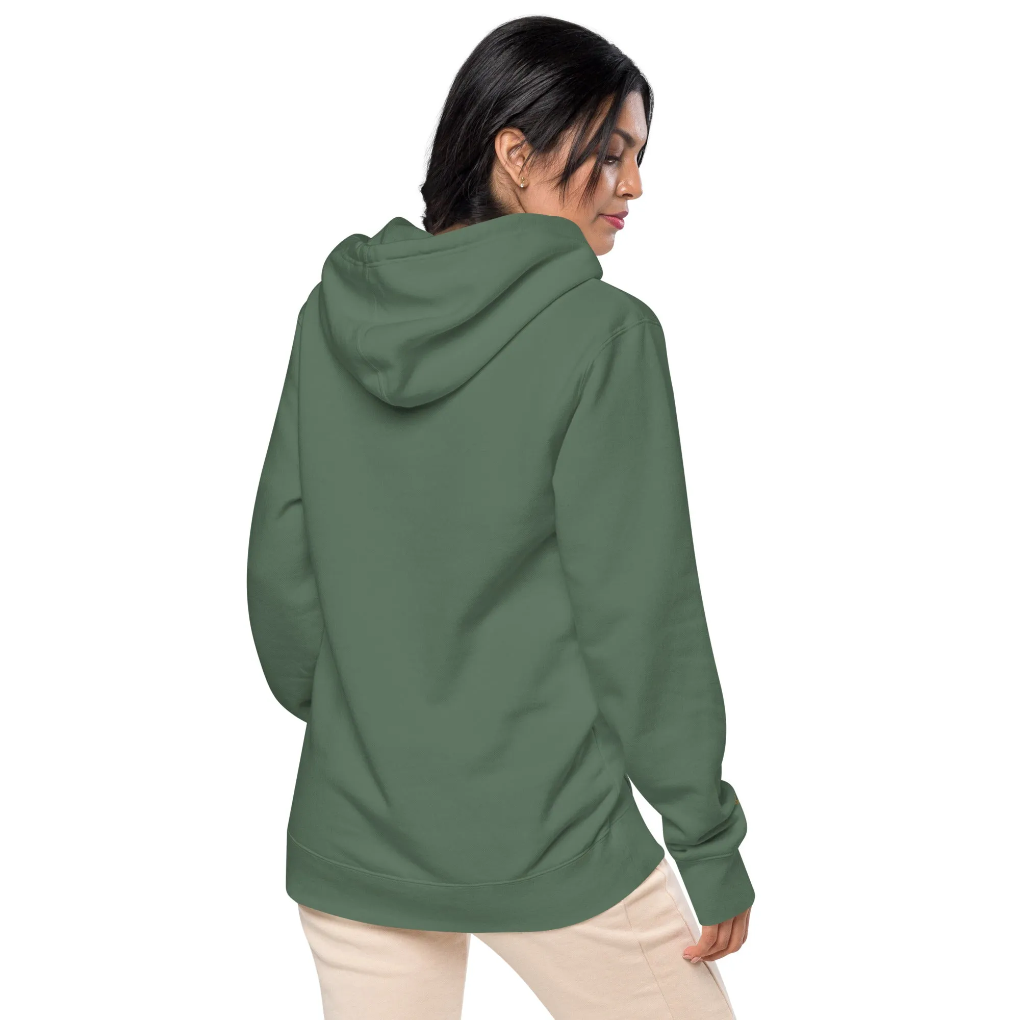 Pet Lovers Love Paw Design Unisex Pigment-Dyed Hoodie