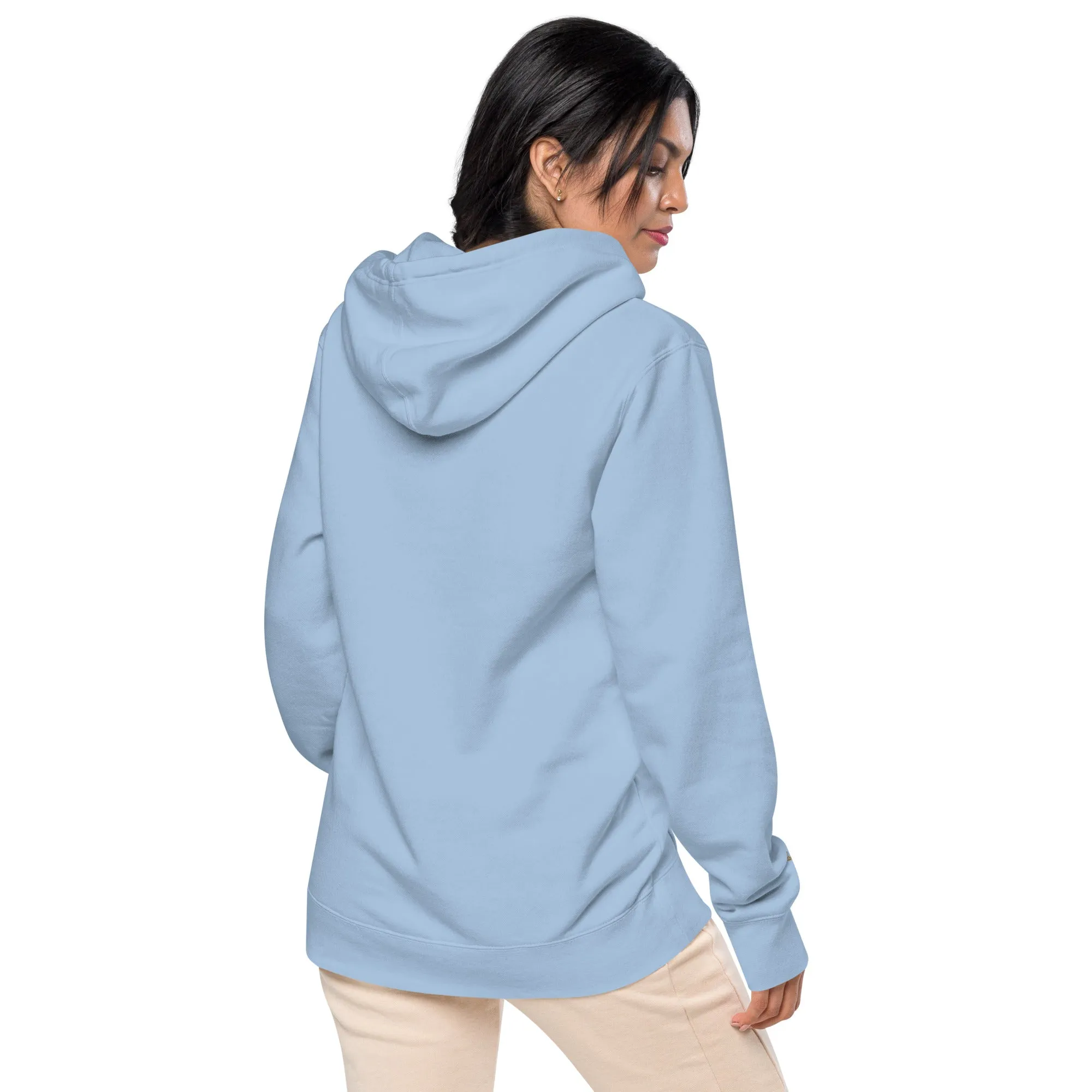 Pet Lovers Love Paw Design Unisex Pigment-Dyed Hoodie