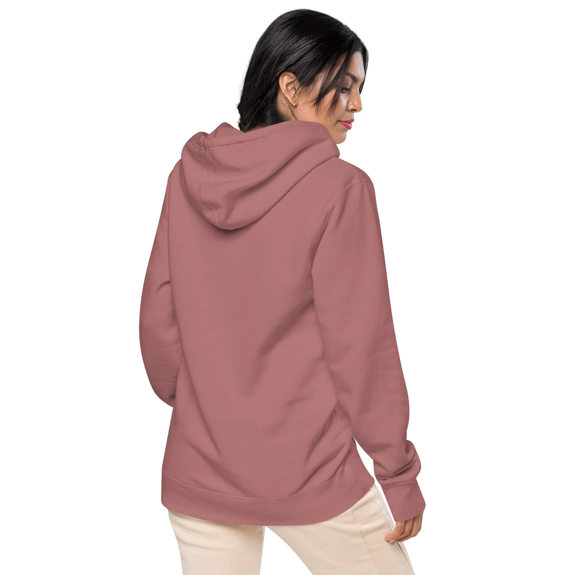 Pet Lovers Love Paw Design Unisex Pigment-Dyed Hoodie