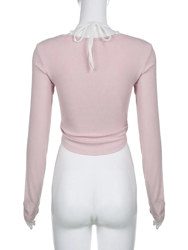 Pink Button Up Lace Cardigan