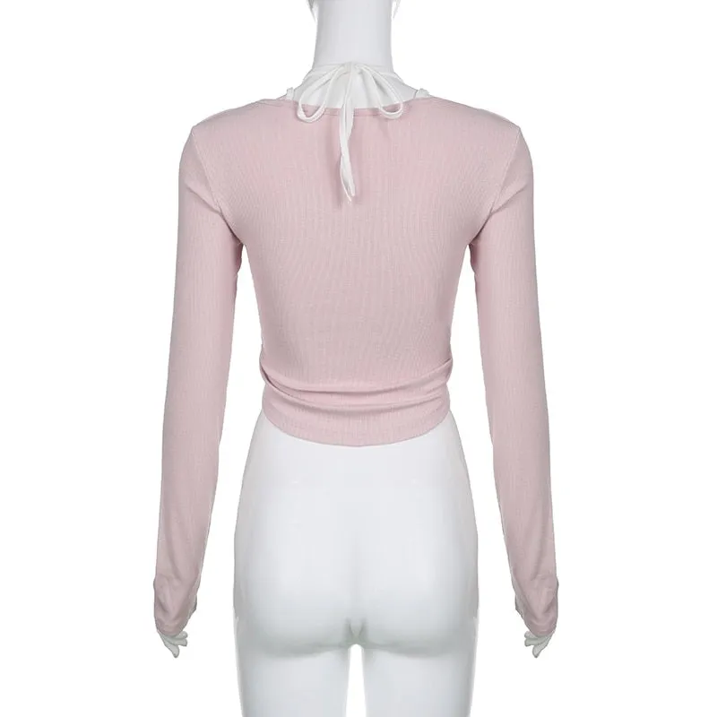 Pink Button Up Lace Cardigan