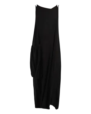 Pockets Silk Layer Dress