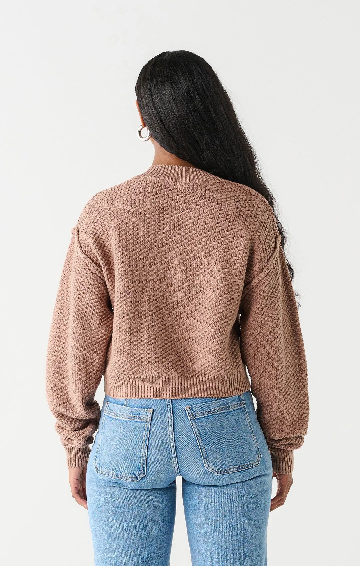 Popcorn Stitch Cardigan (Dex)