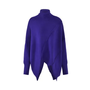 Pre Order:  Purple Turtleneck Loose Knit Sweater