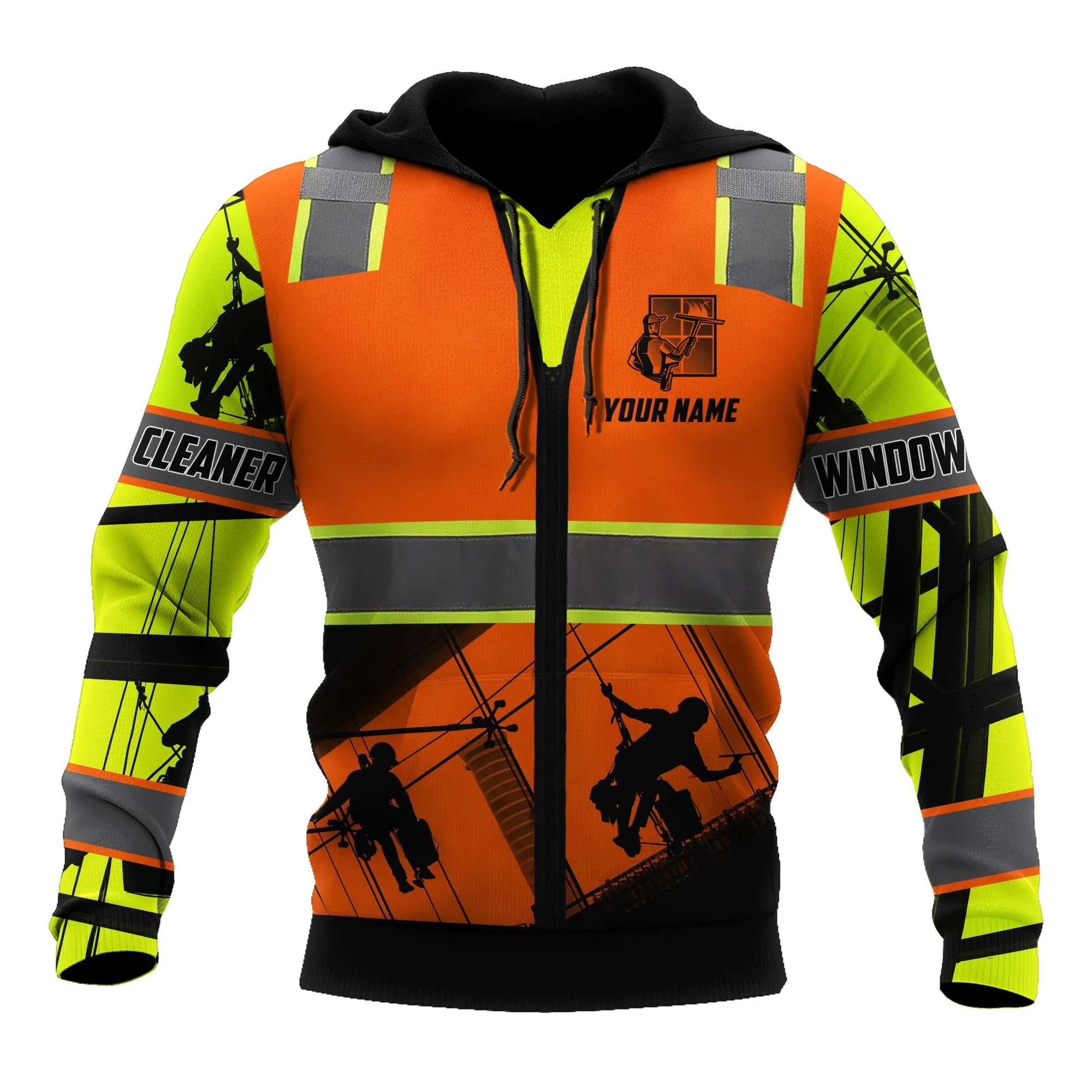 Premium Personalized Printed Window Cleaner Shirts Badass, Christmas Gift for Cleaner Men Women