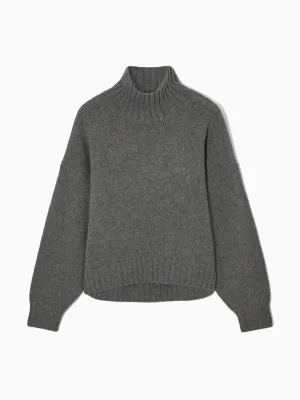 Pure Cashmere turtleneck grey jumper