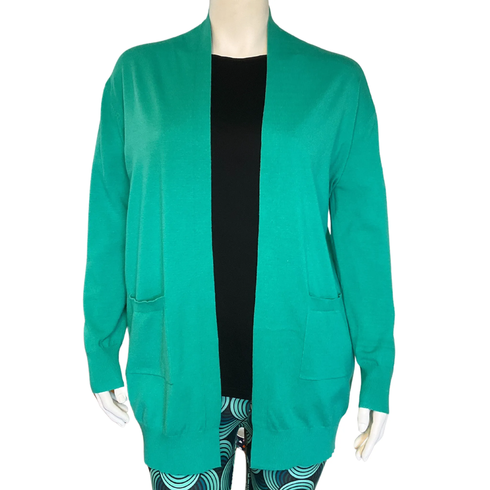 Relaxed Pocket Cardigan Green