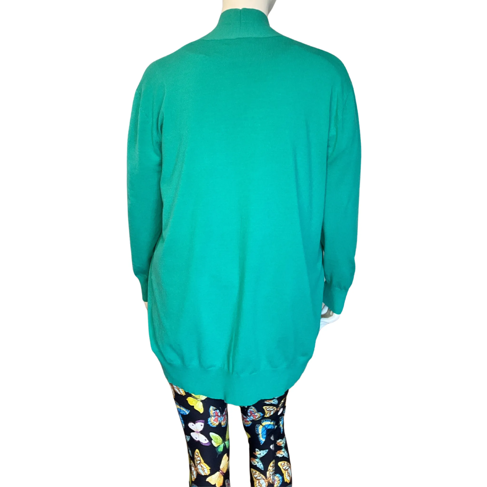 Relaxed Pocket Cardigan Green