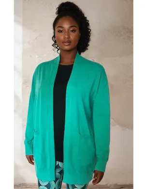 Relaxed Pocket Cardigan Green