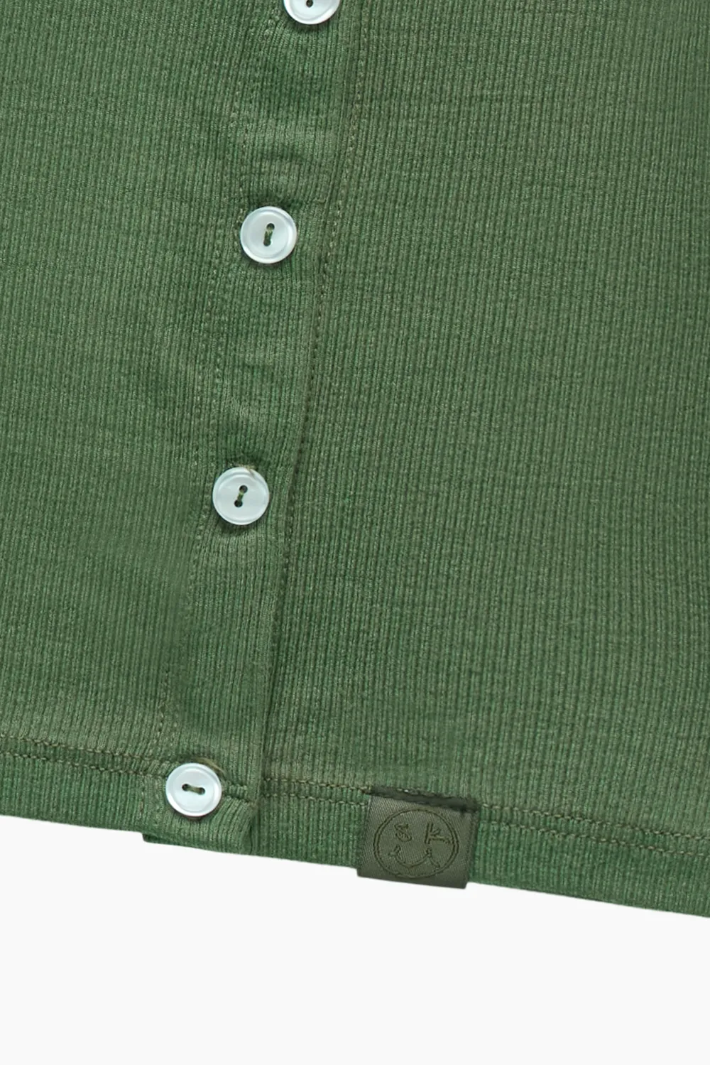RIBBED MODAL KIDS CARDIGAN SET - ROSEMARY